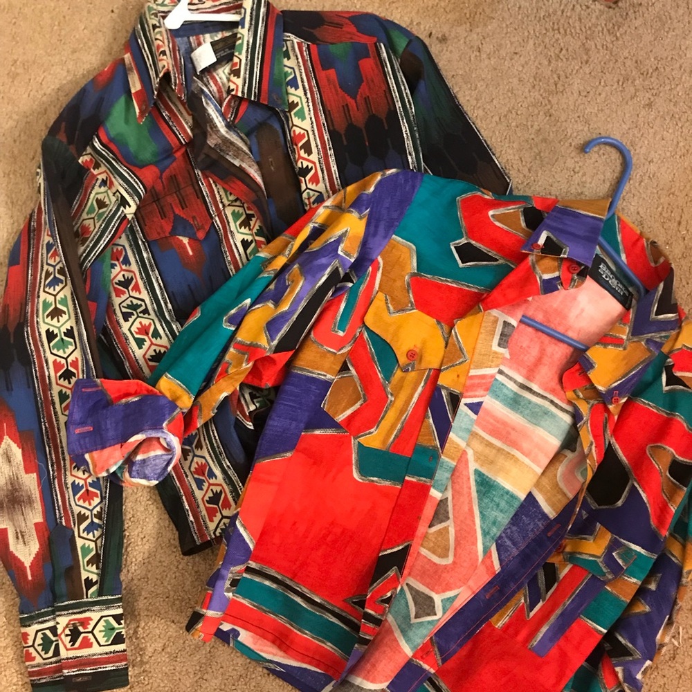 Vintage button down set